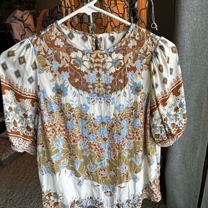 Floral Patterned Women's Top